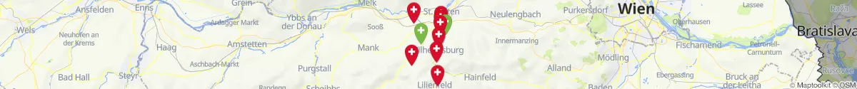 Map view for Pharmacies emergency services nearby Weinburg (Sankt Pölten (Land), Niederösterreich)